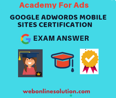 Google AdWords Mobile Sites Certification Exam Answer
