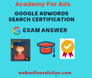 Google AdWords Search Certification Exam Answer