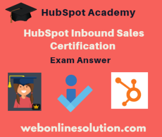 HubSpot Inbound Sales Certification Exam Answer Sheet