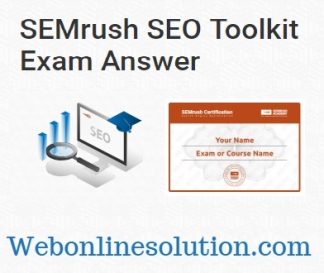 SEMrush SEO Toolkit Exam Answers
