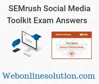 SEMrush Social Media Toolkit Exam Answers